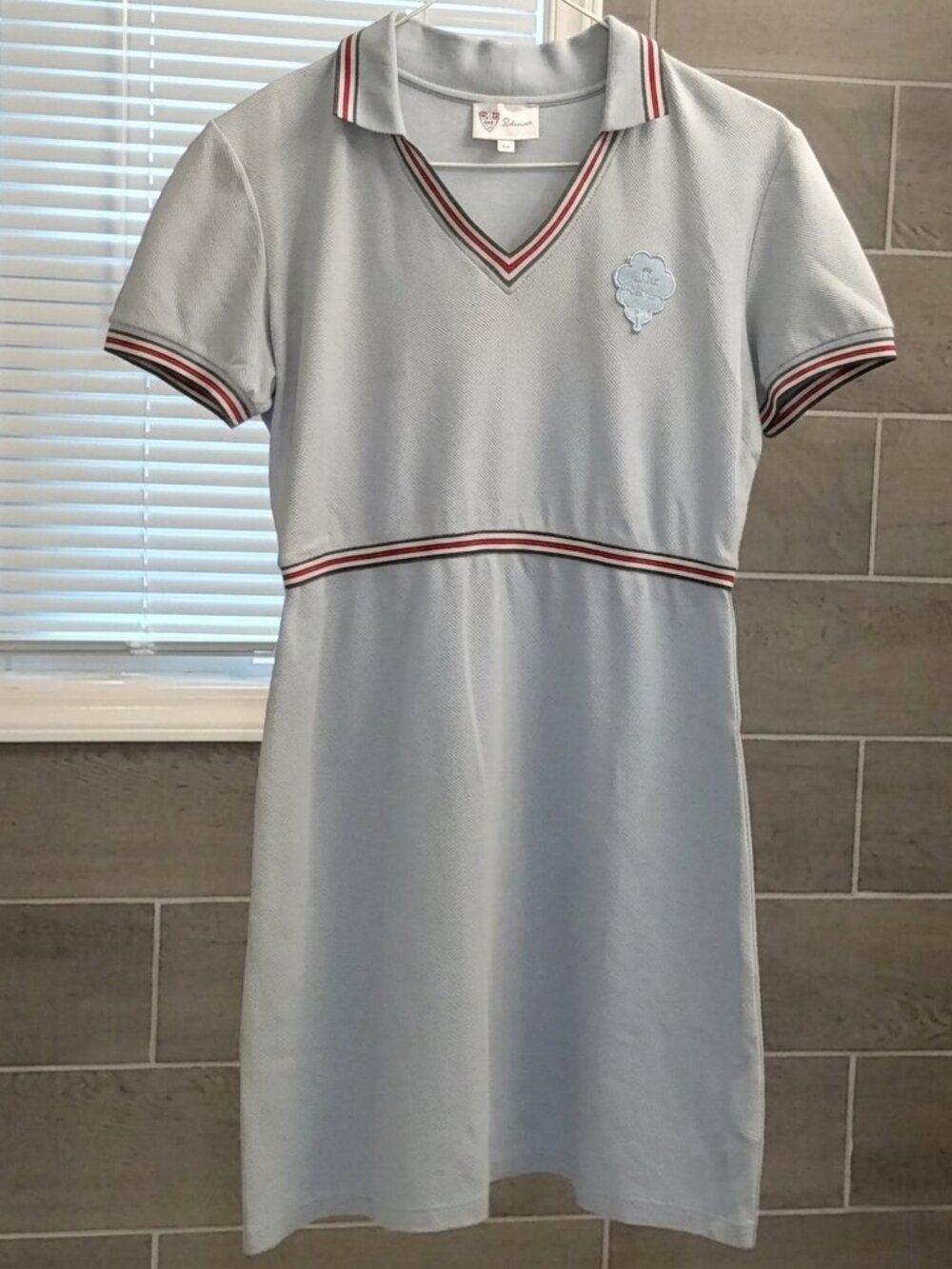 🛡️Gucci Equestrian Coat Of Arms Sherry Web Polo Dress - Picture 2 of 16